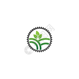 农业 Logo Tree 叶子矢量标志设计标签网络标识插图生长太阳土地农场食物商业背景图片