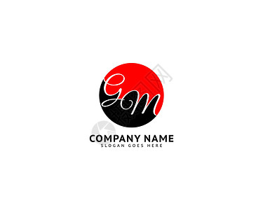 初始字母 Gm 徽标模板设计网络财产字体互联网营销艺术推广商业公司身份背景图片
