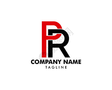 初始字母 PR 徽标模板设计艺术商业咨询公关品牌营销推广字体互联网插图背景图片