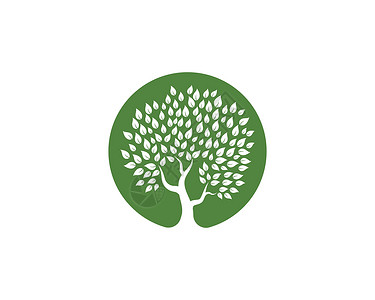 树图标标志模板橡木树干插图家庭生长植物生态花园健康叶子背景图片