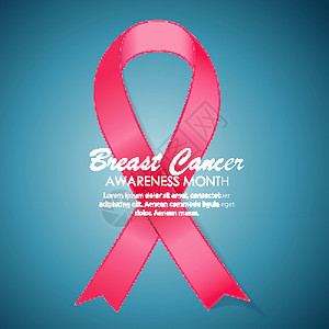 乳腺癌宣传月粉红丝带背景 矢量图案制作组织插图粉色生活女性药品医疗徽章胸部标签背景图片