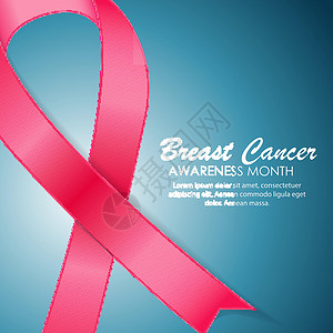 乳腺癌宣传月粉红丝带背景 矢量图案制作医疗药品疾病生存胸部组织女性插图生活徽章背景图片