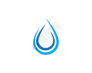 水滴标志模板生态创造力公司活力雨滴液体商业插图自然白色背景图片