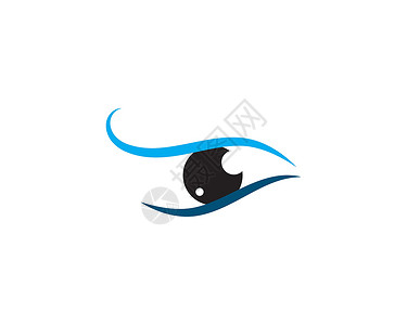 眼睛标志设计插图手表公司眼科医生创造力标识蓝色技术商业背景图片