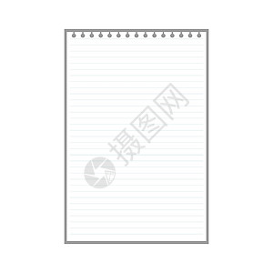 速写纸素材用于带环孔的笔记的空白内衬页框架备忘录卡片小册子笔记纸日记学校线条文档小样设计图片