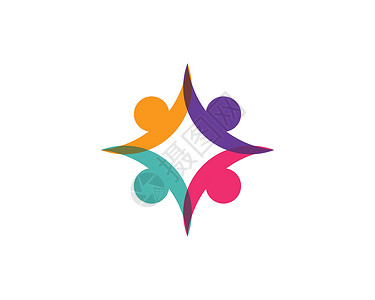 排球logo社区社区护理Logo模板丈夫社会女士商业多样性文化网络标识会议团结设计图片
