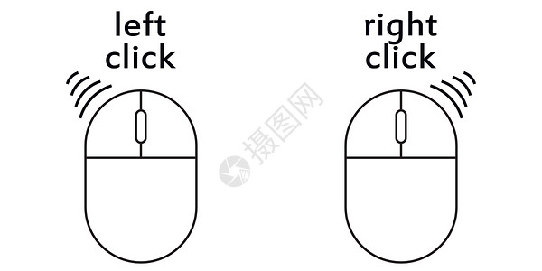 鼠标指针素材计算机鼠标单击按钮 ico设计图片