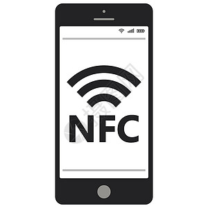近场通信NFC手机背景图片