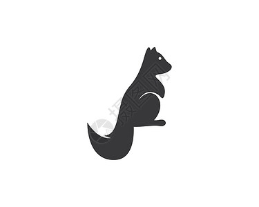 松鼠日志插图商业动物学艺术标识荒野林地动物园公司动物背景图片