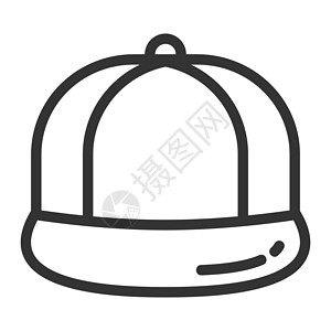 Snapback 图标设计大纲样式背景图片