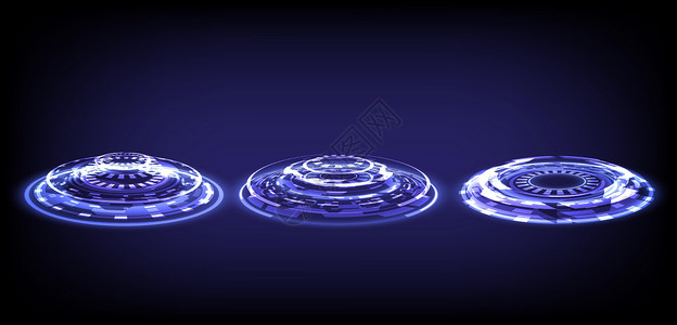 计算机工程师界面 发光的 HUD 元素界面中的科幻数字高科技集合 科学未来技术的全息图门户 奇幻游戏中的魔法传送门 传送站背景图片