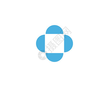 商业金融专业标志模板插图圆形网站圆圈蓝色财产网络社区医疗技术背景图片