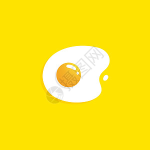 炒蕨菜美味的鸡蛋矢量图标设计它制作图案午餐插图裂缝早餐油炸生活蛋黄蛋壳美食厨房设计图片