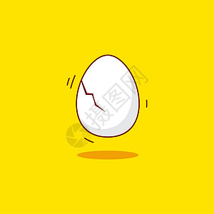 家禽鸡蛋美味的鸡蛋矢量图标设计它制作图案营养午餐饮食烹饪早餐厨房食物家禽生活美食设计图片