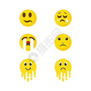 买它表情悲伤的情绪矢量图标设计它制作图案符号媒体眼睛幸福情怀演讲按钮插图社交卡通片插画