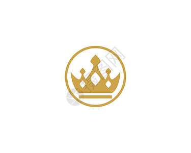 皇冠标志模板国王创造力插图酒店奢华商业金子王子精品珠宝背景图片
