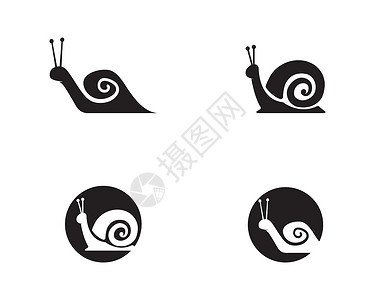 蜗牛的移动城堡蜗牛标志模板野生动物漏洞插图动物模版房子螺旋鼻涕虫绘画标识插画