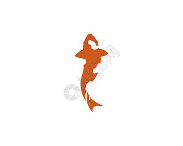 锦鲤鱼标志矢量 ico动物鲤鱼圆圈商业鱼缸习俗艺术绘画节日水族馆背景图片