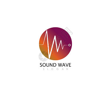 震荡声波它制作图案声波矢量立体声旋律地震插图俱乐部震动海浪科学光谱派对插画