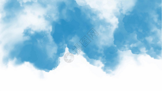 纹理背景和 web 横幅设计的蓝色水彩背景传单天气刷子艺术绘画海报墨水晴天插图天空背景图片