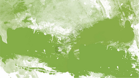 绿色宣传单纹理背景和 web 横幅设计的绿色水彩背景墨水传单海报刷子天气小册子插图创造力气候艺术插画
