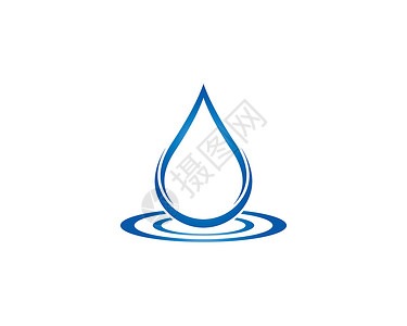 海雨水滴 Logo 模板矢量图标它制作图案商业过滤纯化液体矿物食物公司插图海浪管道插画