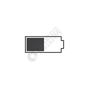 移动充值电池图标充值收费闪电标识电压电话电气绿色收藏技术插画