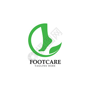 足部护理标志模板设计按摩温泉疗法公司标签脚印皮肤艺术女性治疗背景图片