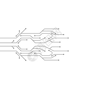 它制作图案电路技术模板矢量标识圆圈芯片电子产品智力科学网络硬件处理器电气背景图片