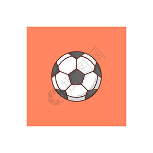 足球黑色团队白色竞赛皮革插图场地圆圈圆形联盟背景图片