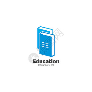 书籍教育 Logo 模板矢量它制作图案插图白色百科学习网络学校字典教科书标识店铺背景图片