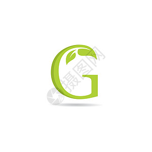 字母图标生态绿色自然矢量图标概念它制作图案活力商业名片标志字体植物插图营销标识身份插画
