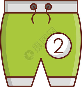 框格器插图裤子男生树干短裤女性内衣运动男性男孩背景图片