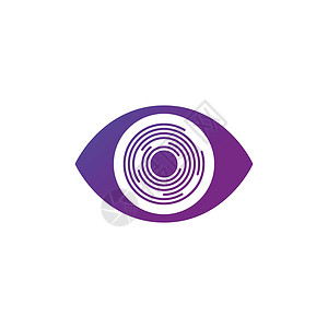 眼睛标识未来派视网膜未来派圆圈眼睛个性眼睛识别现代眼睛图标 在白色背景上孤立的矢量图监视器标识商业互联网科学手表扫描电路电脑机器人设计图片