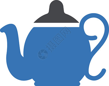 茶历史水壶文化厨房早餐饮料咖啡图标家庭插图艺术食物插画