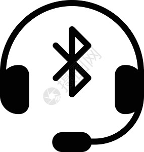 蓝牙耳朵配饰立体声技术麦克风电话娱乐体积音乐低音背景图片