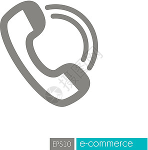 电话听筒 ico互联网细胞讲话商业插图网络服务电子商务按钮背景图片