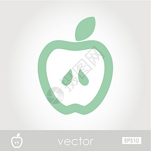 苹果矢量 ico饮食水果果汁插图营养食物背景图片