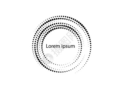 圆形 formlogo 中的半色调点 矢量图螺旋网站调色板光谱推介会网络卡片插图活力几何学背景图片