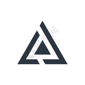 两个三角科技企业标志设计模板 在白色背景上孤立的股票矢量图金字塔数据技术公司品牌网络商业营销插图力量艺术高清图片素材