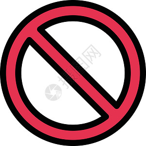 受限制的圆形插图危险数据封锁禁令圆圈背景图片