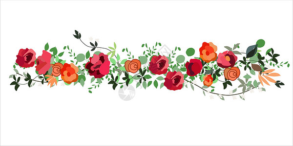 背景图片是一朵红玫瑰花环背景图片