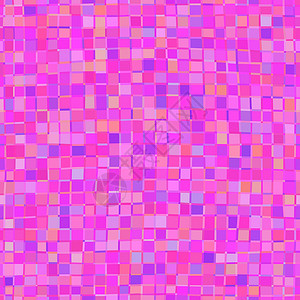 噪声无缝马赛克背景装饰盒子正方形粉色墙纸像素化风格织物创造力白色插画