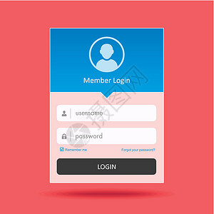 登录格式设计界面帐户按钮成员电脑电子邮件互联网蓝色用户网站背景图片