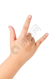 手语人体测量影棚摄影外表人类纯色手势标志部位背景图片