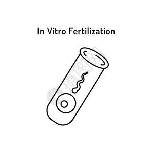 精子和卵子诞生线条艺术图片素材