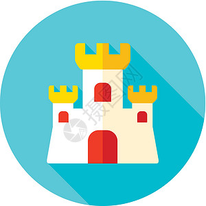 斋沙默尔城堡沙沙城堡平面图标 阴影长王国孩子沙堡童年海滩喜悦乐趣游戏创造力设计图片
