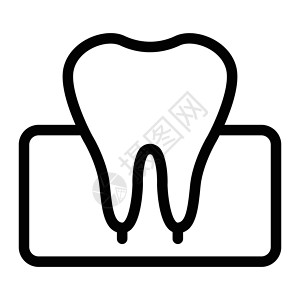 内部搪瓷白色标识牙医插图医疗卫生凹痕口服牙疼背景图片