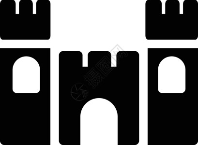 堡垒王国历史建筑据点童话旗帜骑士皇家地标建筑学背景图片