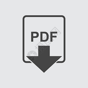 PDF 图标平面矢量图片素材